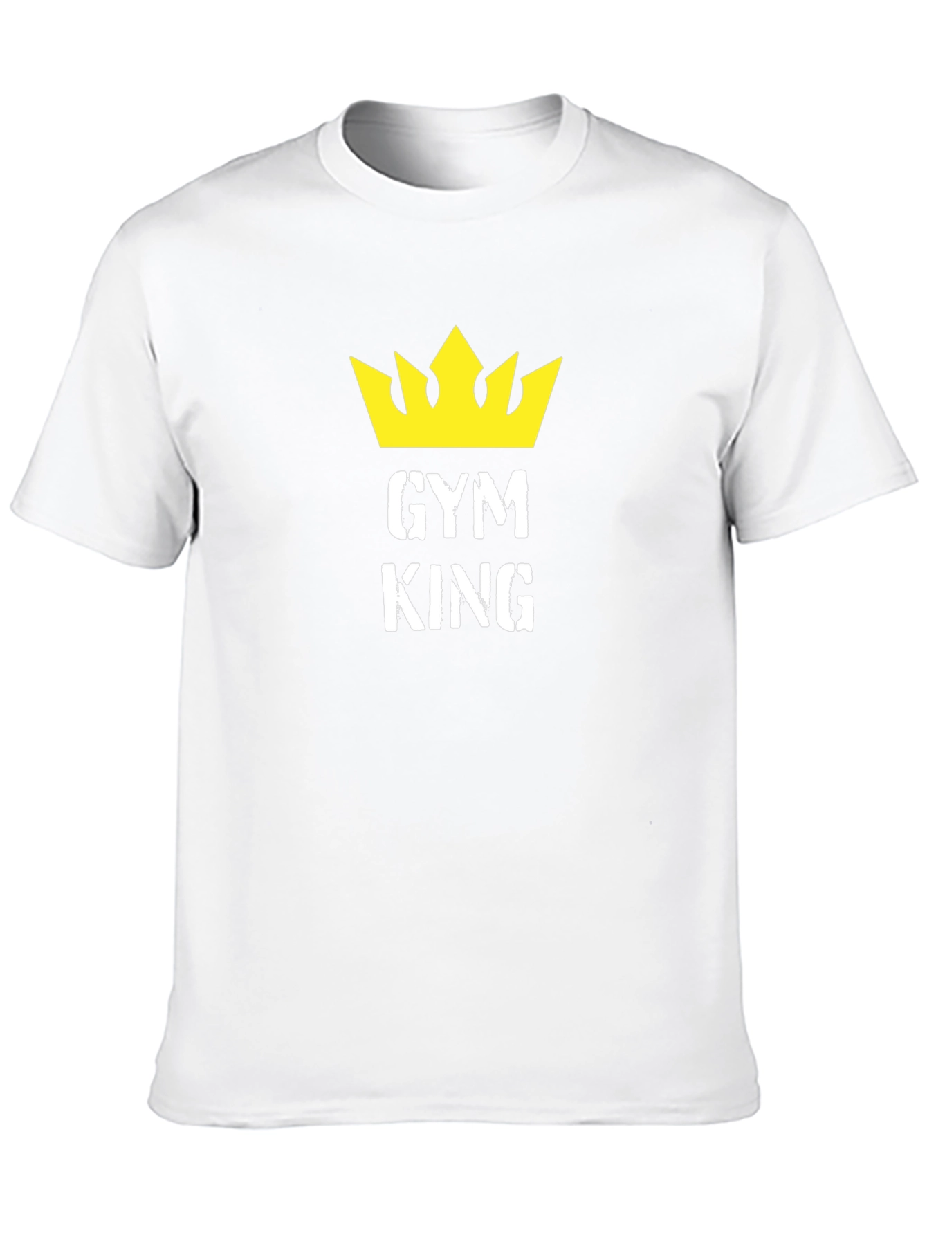 Gym King Black T-Shirt with Crown Graphic