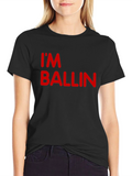 Im Ballin Black T-Shirt - Mens Graphic Tee