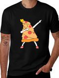 Dabbing Pizza Slice Christmas Tree T-Shirt