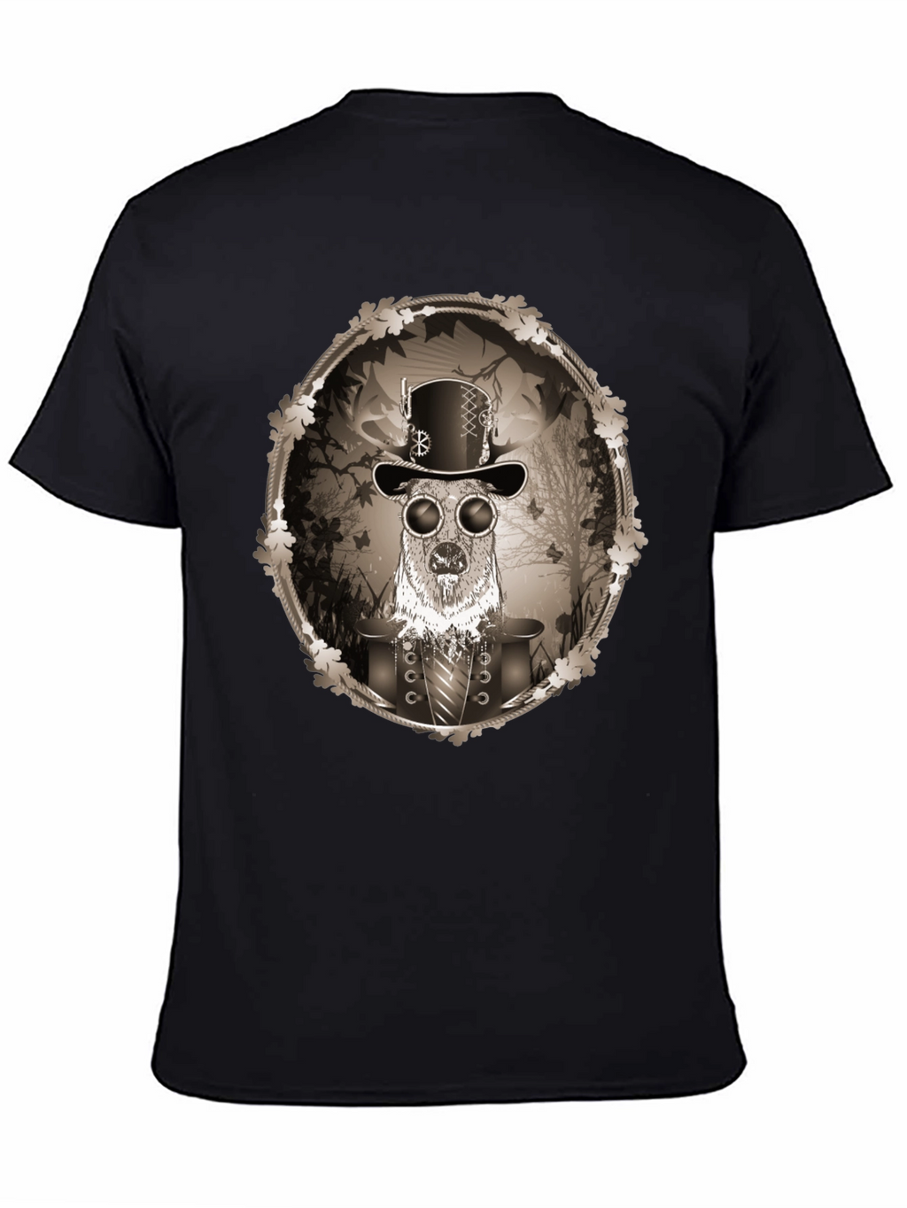 Steampunk Deer Graphic Tee - Unique Fashion T-Shirt
