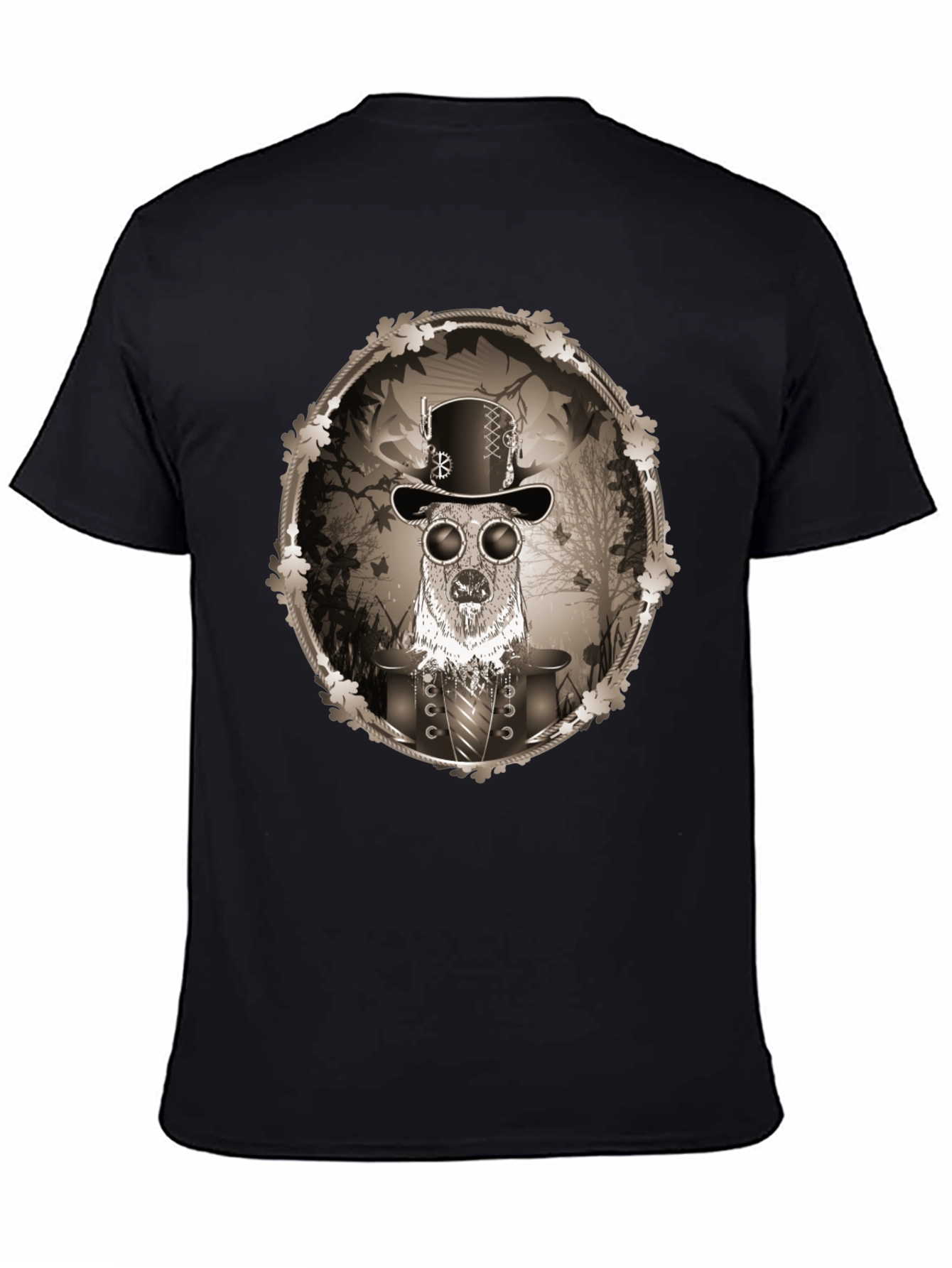 Steampunk Deer Graphic Tee - Unique Fashion T-Shirt