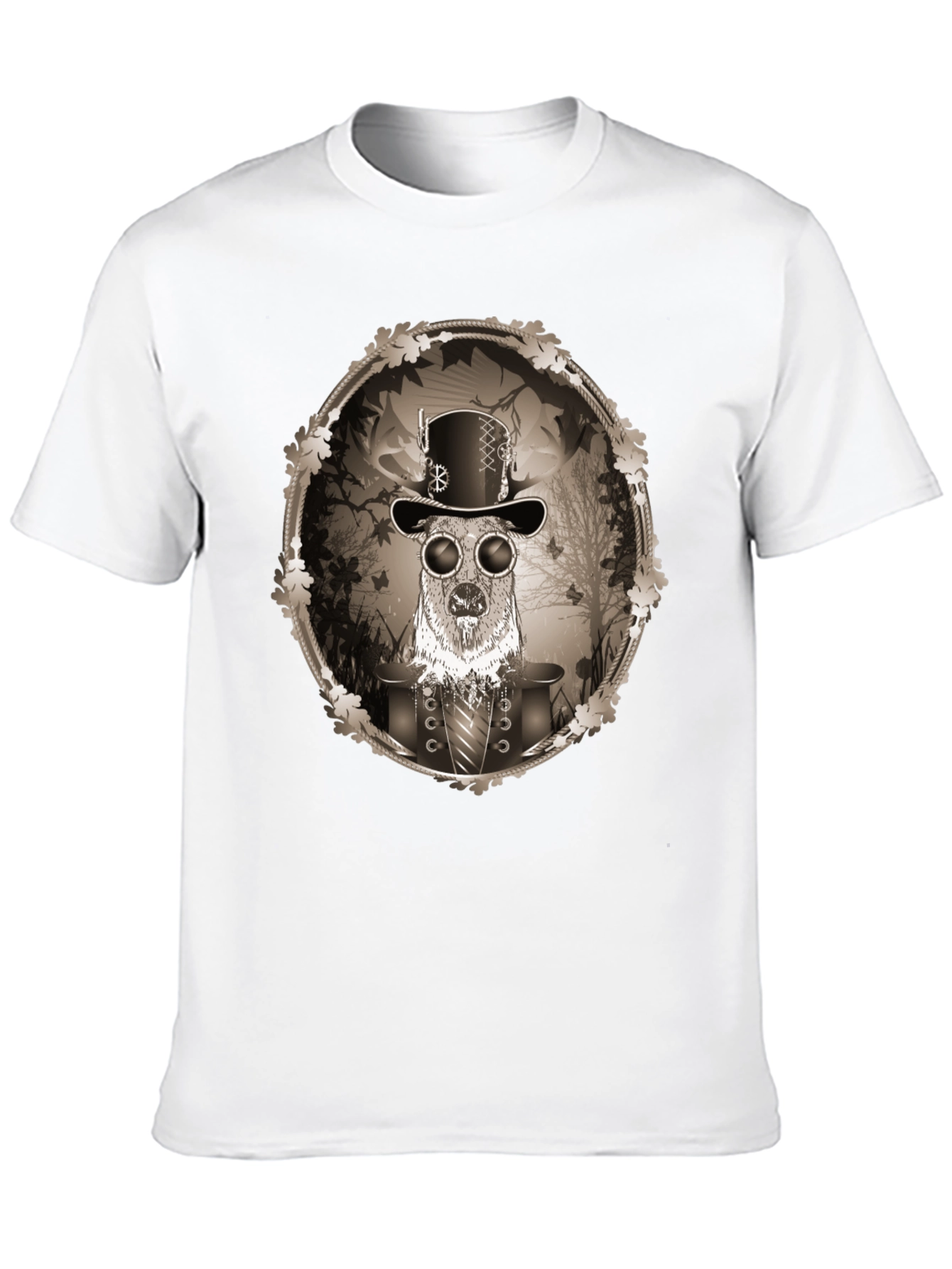 Steampunk Deer Graphic Tee - Unique Fashion T-Shirt