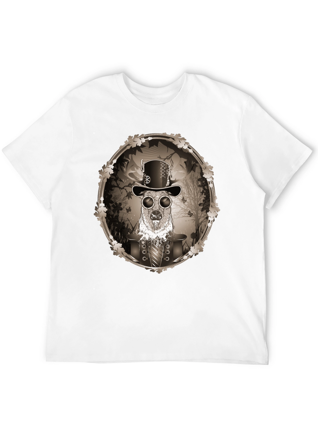 Steampunk Deer Graphic Tee - Unique Fashion T-Shirt