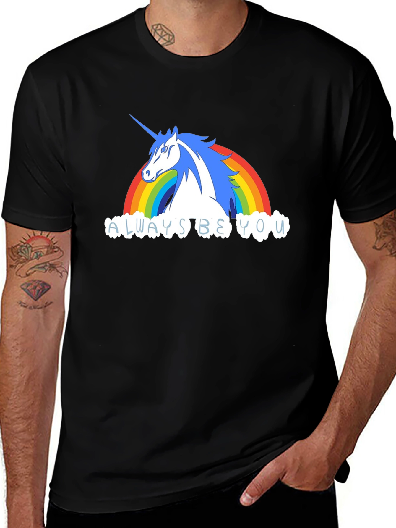 Always Be You - Unicorn Rainbow Graphic Tee