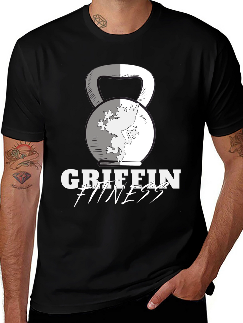 Griffin Fitness Black T-Shirt