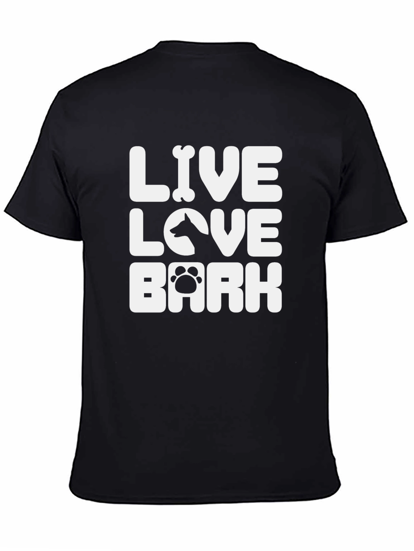 Live Love Bark T-Shirt – Cute Dog Lover Graphic Tee