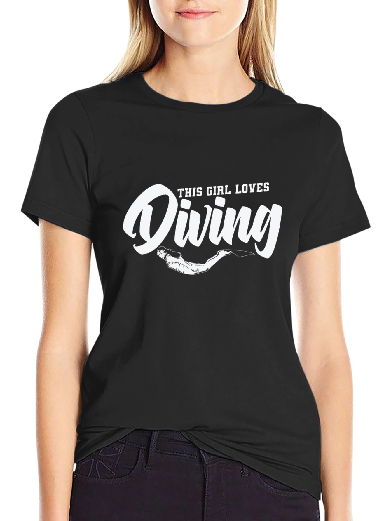 This Girl Loves Diving T-Shirt - Scuba Tee