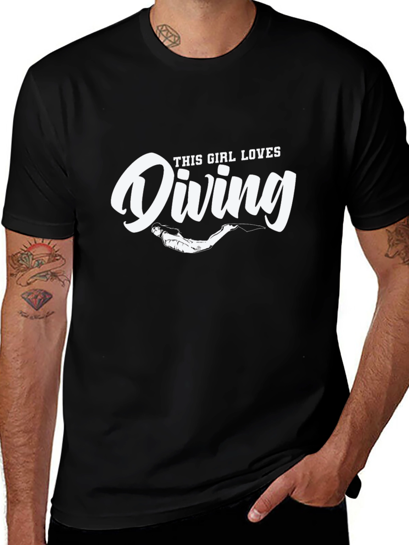 This Girl Loves Diving T-Shirt - Scuba Tee