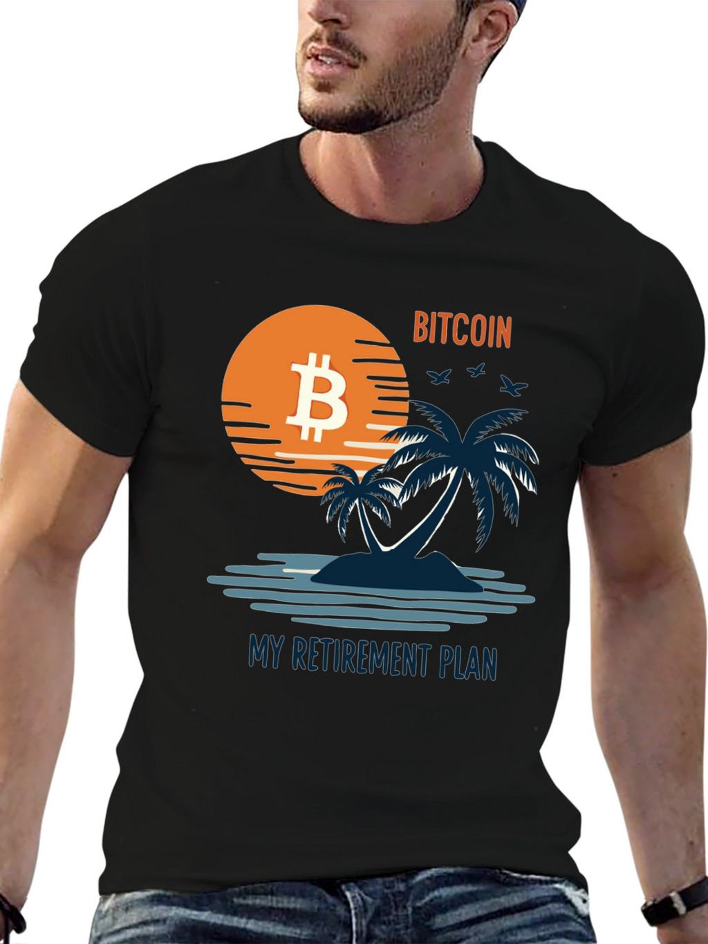 Bitcoin Retirement Plan Graphic Tee - Island Vibe