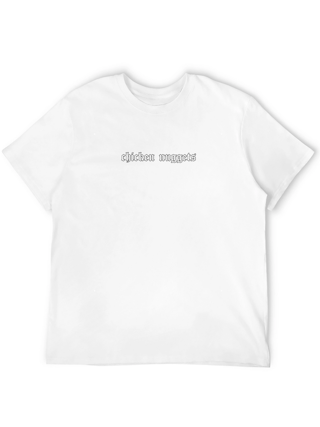 Chicken Nuggets Graphic T-Shirt - Black