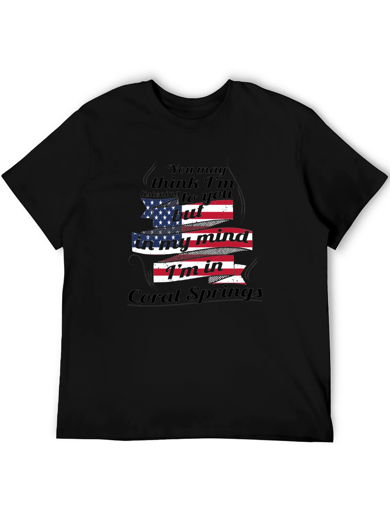 Coral Springs Mind T-Shirt - Patriotic American Flag