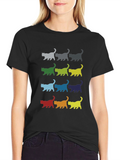 Retro Cat Parade T-Shirt