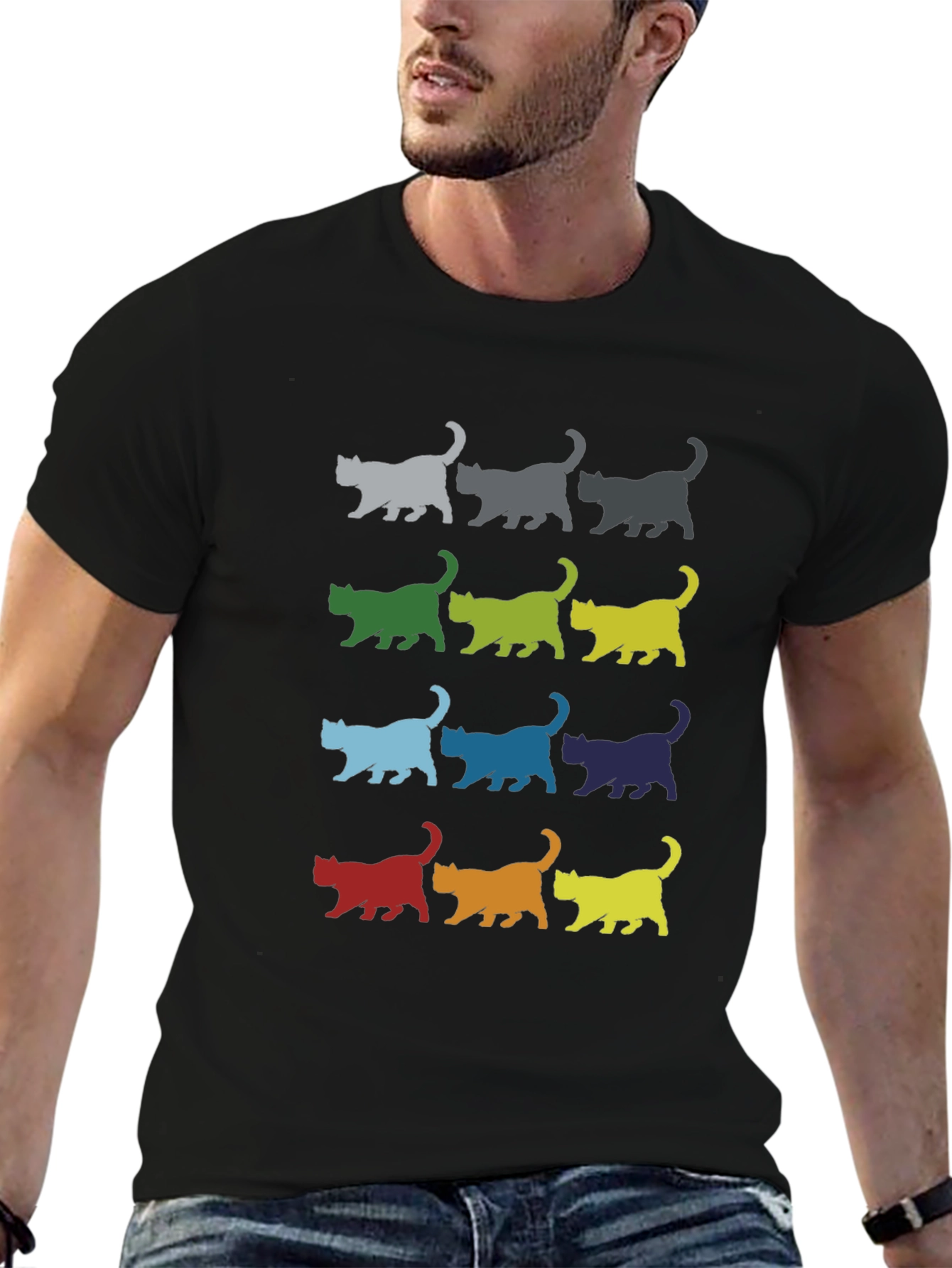 Retro Cat Parade T-Shirt