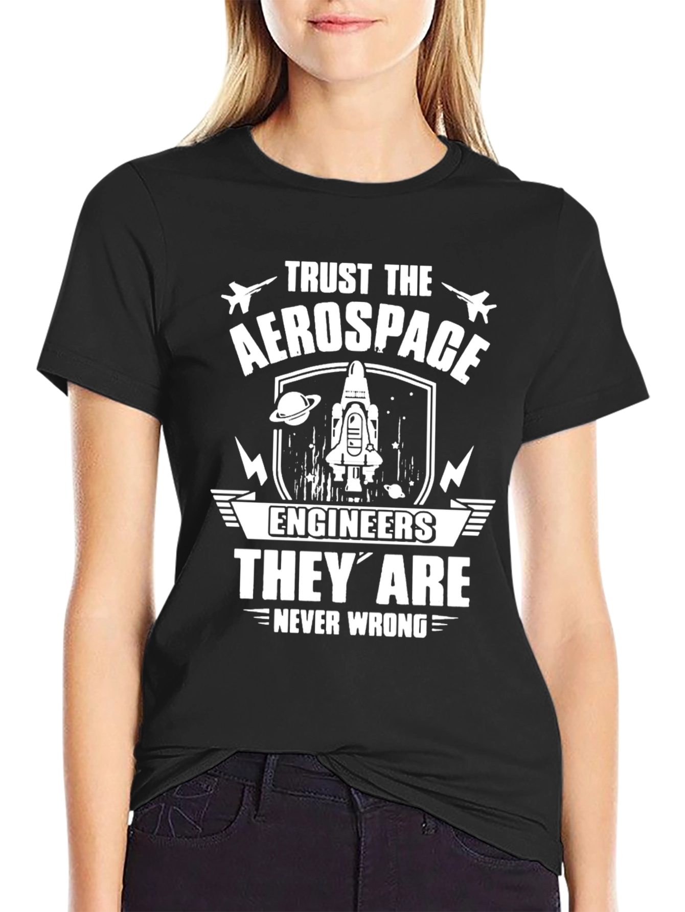 Aerospace Engineer Graphic T-Shirt - Trust The Engineers
