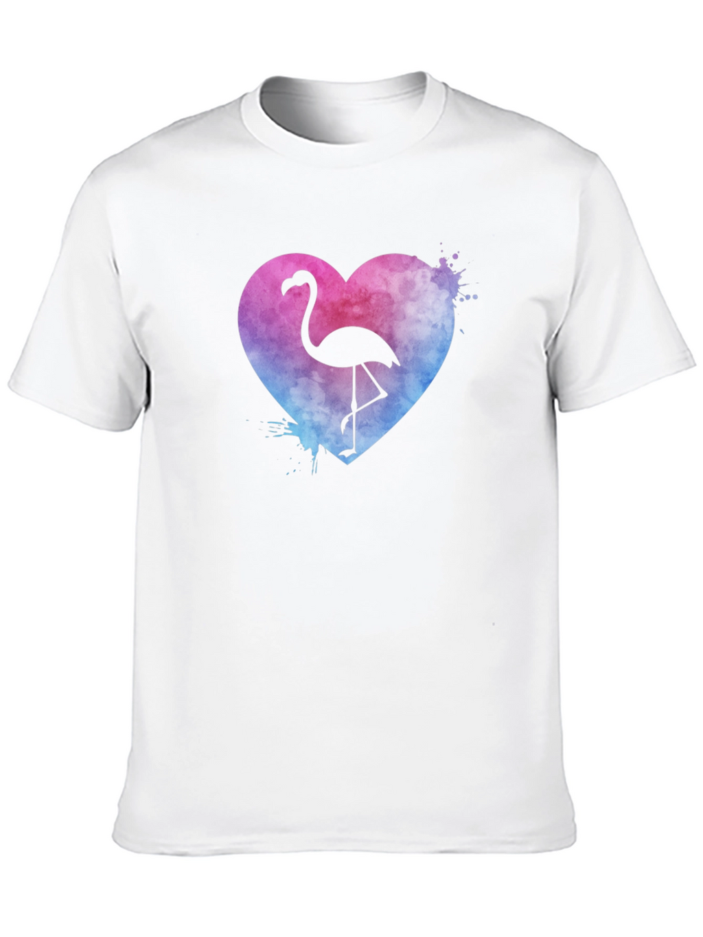 Flamingo Heart T-Shirt - Graphic Tee