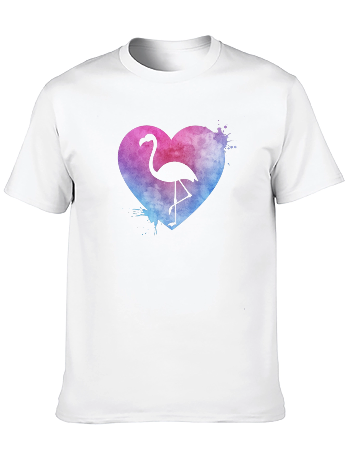 Flamingo Heart T-Shirt - Graphic Tee