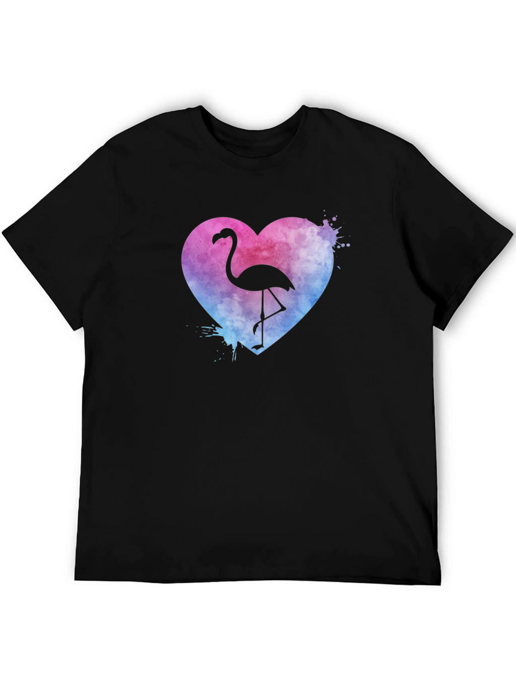 Flamingo Heart T-Shirt - Graphic Tee