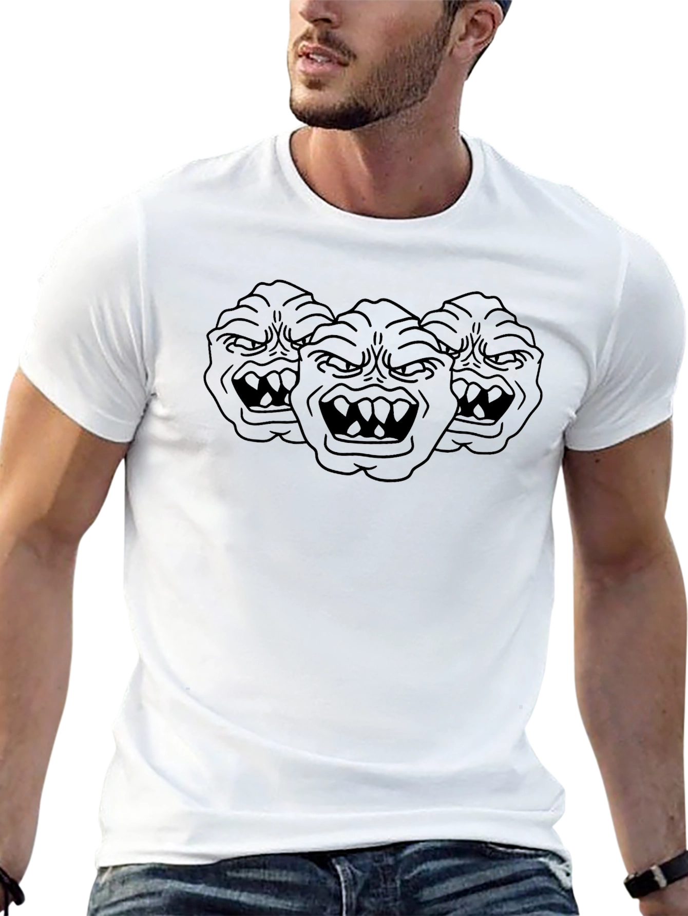 Monster Trio Graphic Black T-Shirt