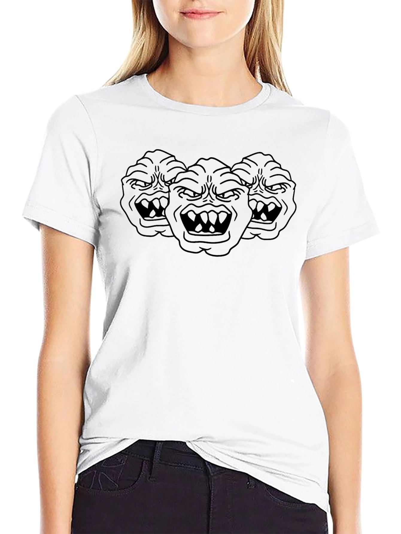 Monster Trio Graphic Black T-Shirt