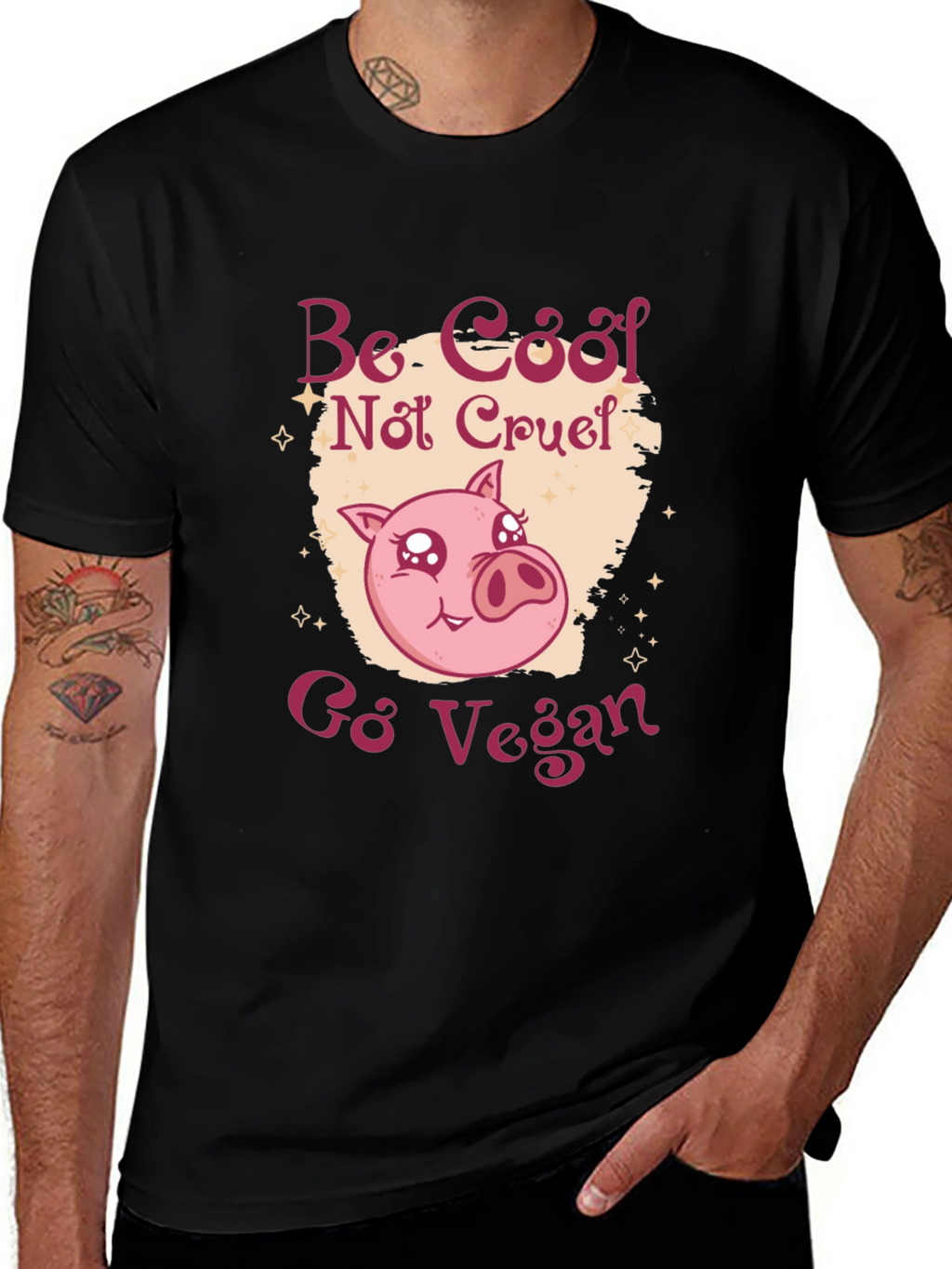 Be Cool Not Cruel Go Vegan T-Shirt
