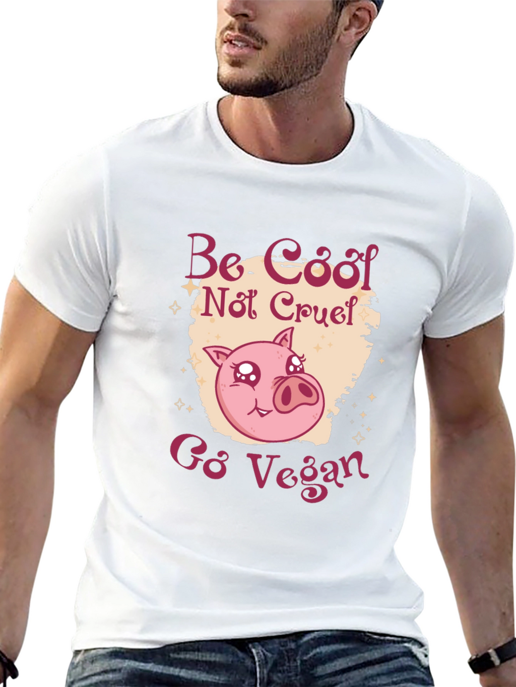 Be Cool Not Cruel Go Vegan T-Shirt