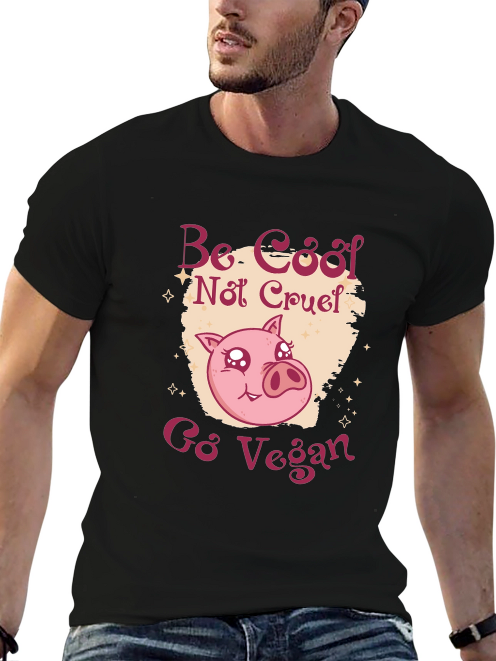 Be Cool Not Cruel Go Vegan T-Shirt