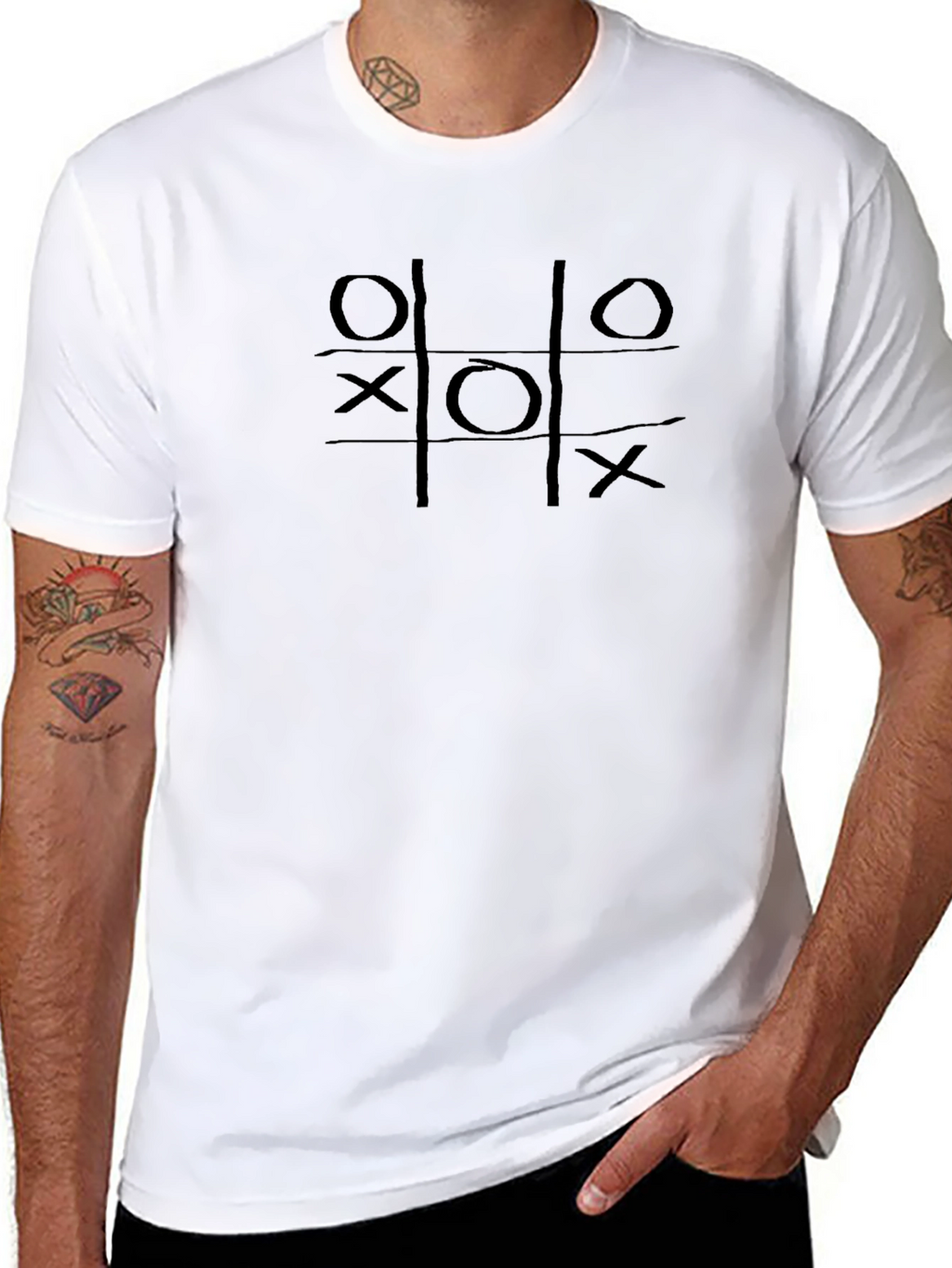 Tic-Tac-Toe Graphic Tee - Classic Game Design