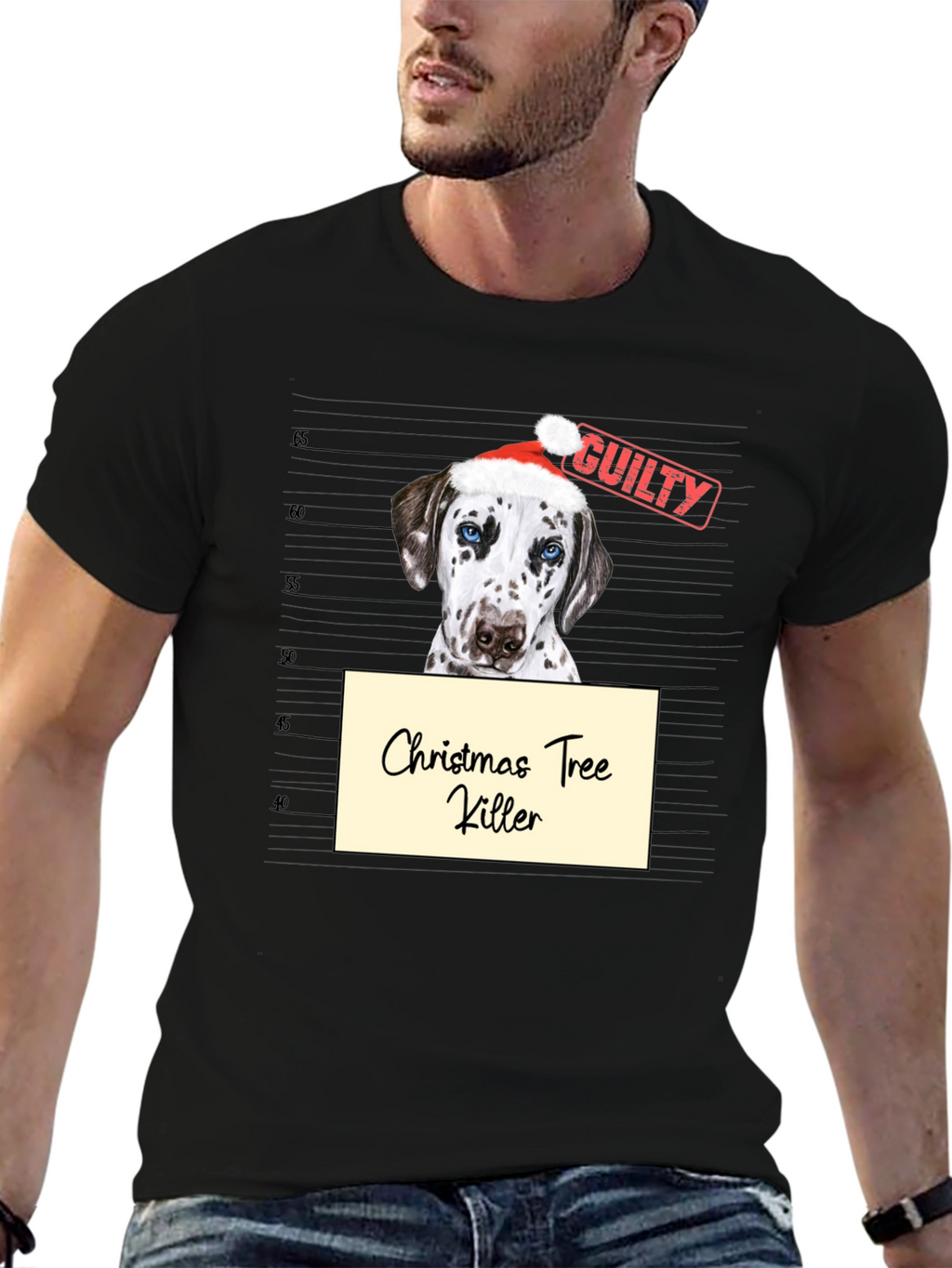 Christmas Tree Killer Dog T-Shirt