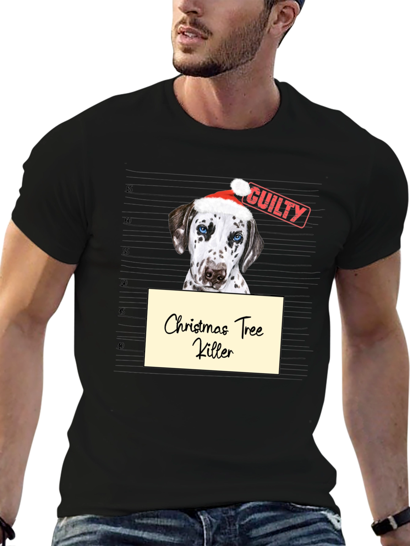 Christmas Tree Killer Dog T-Shirt