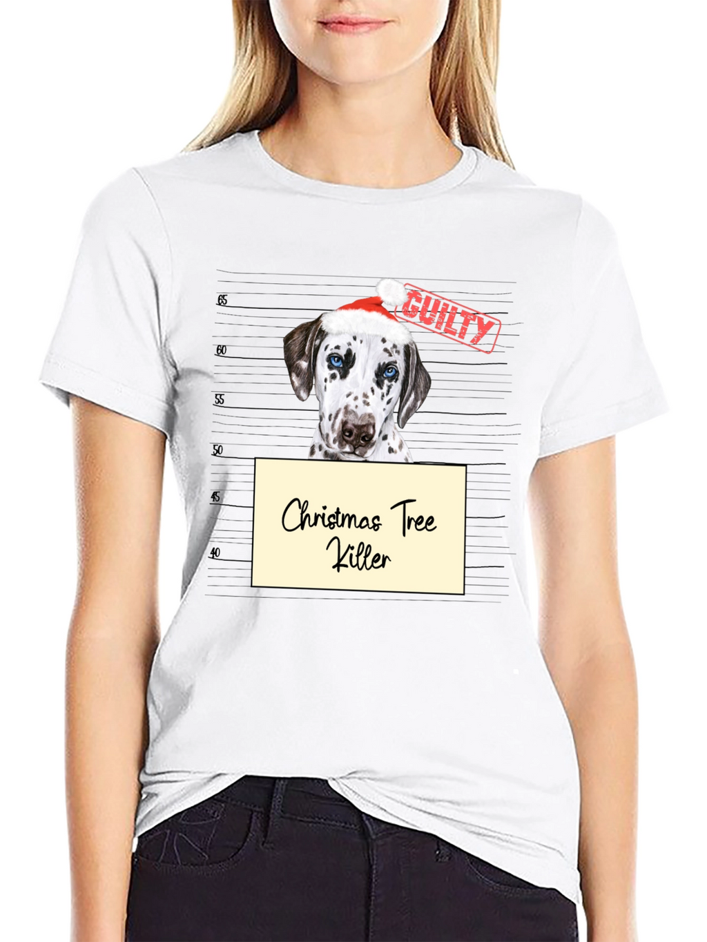 Christmas Tree Killer Dog T-Shirt