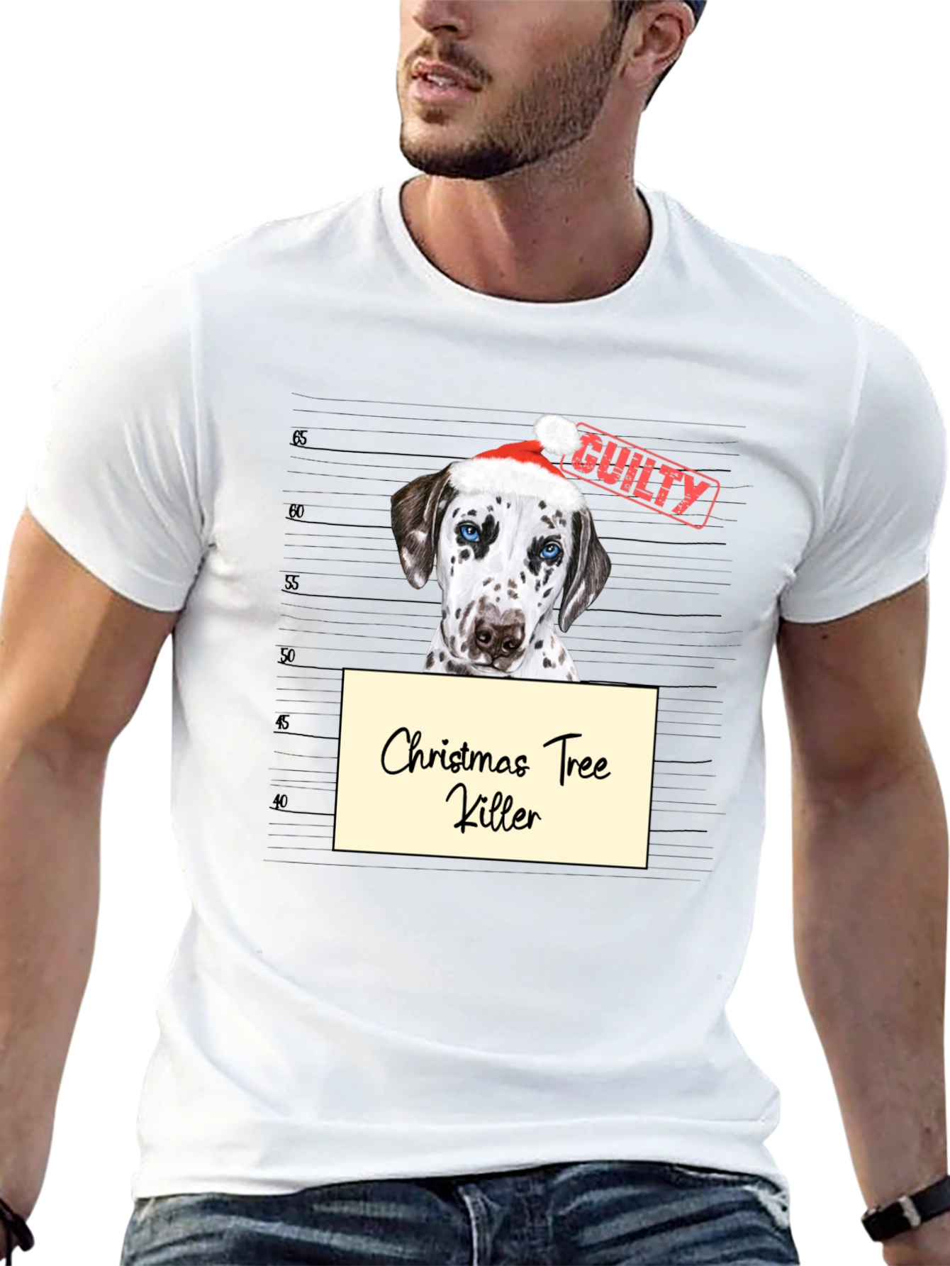 Christmas Tree Killer Dog T-Shirt