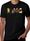 Pug King Graphic T-Shirt - Mens Black Tee