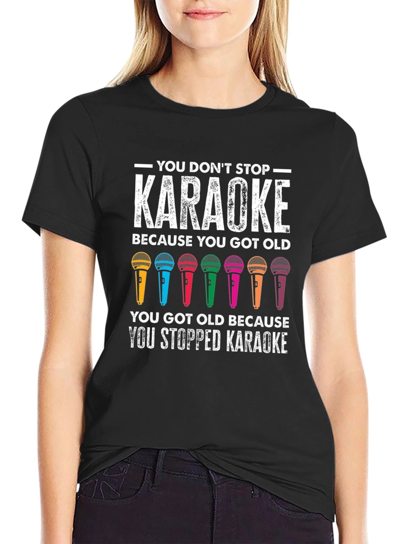 Karaoke Lovers T-Shirt - You Dont Stop Karaoke!