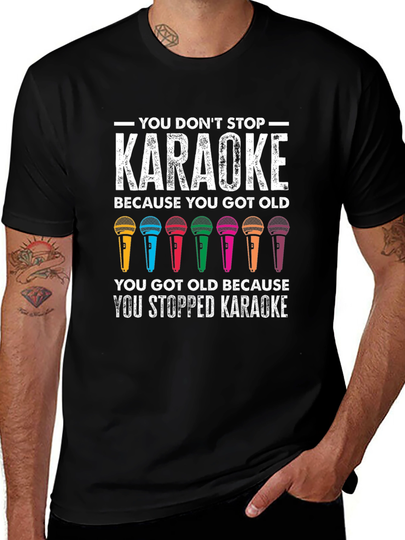 Karaoke Lovers T-Shirt - You Dont Stop Karaoke!