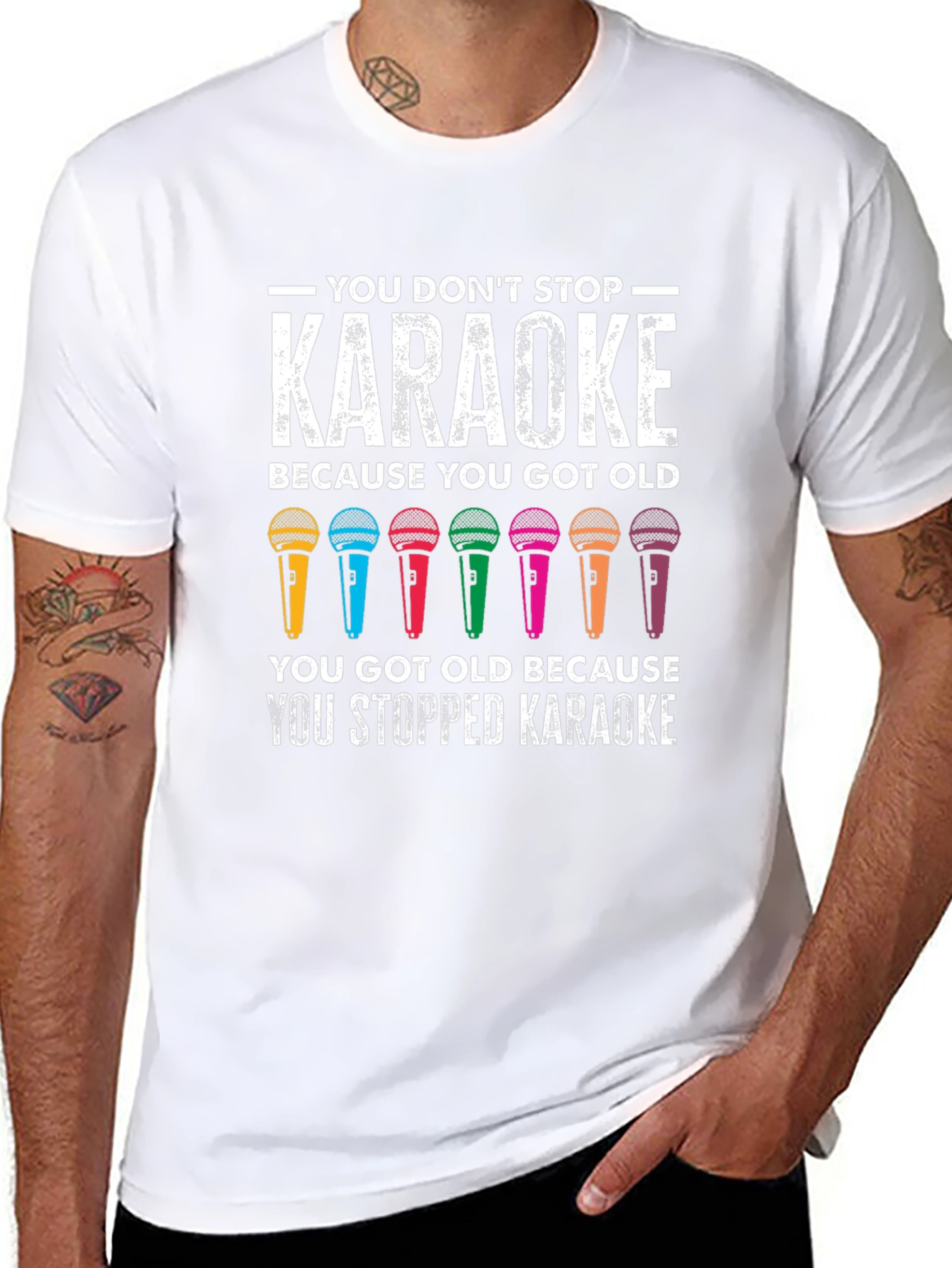 Karaoke Lovers T-Shirt - You Dont Stop Karaoke!