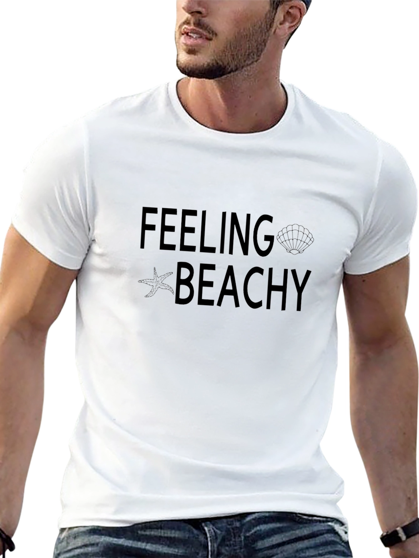 Feeling Beachy Black Tee