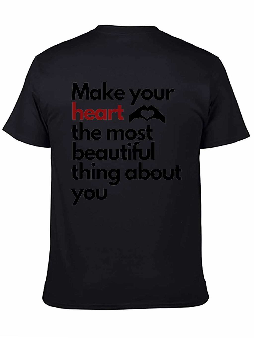 Heart Graphic Tee - Make Your Heart Beautiful