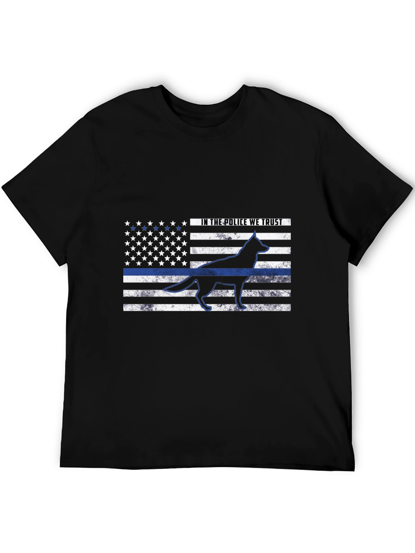 K9 Thin Blue Line T-Shirt – Police Dog Support Patriotic Tee