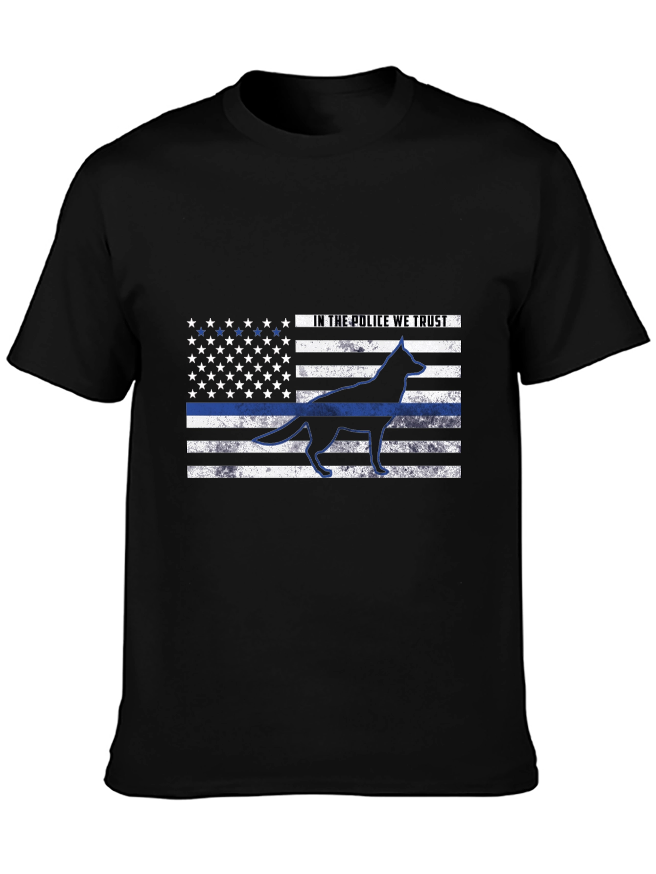 K9 Thin Blue Line T-Shirt – Police Dog Support Patriotic Tee