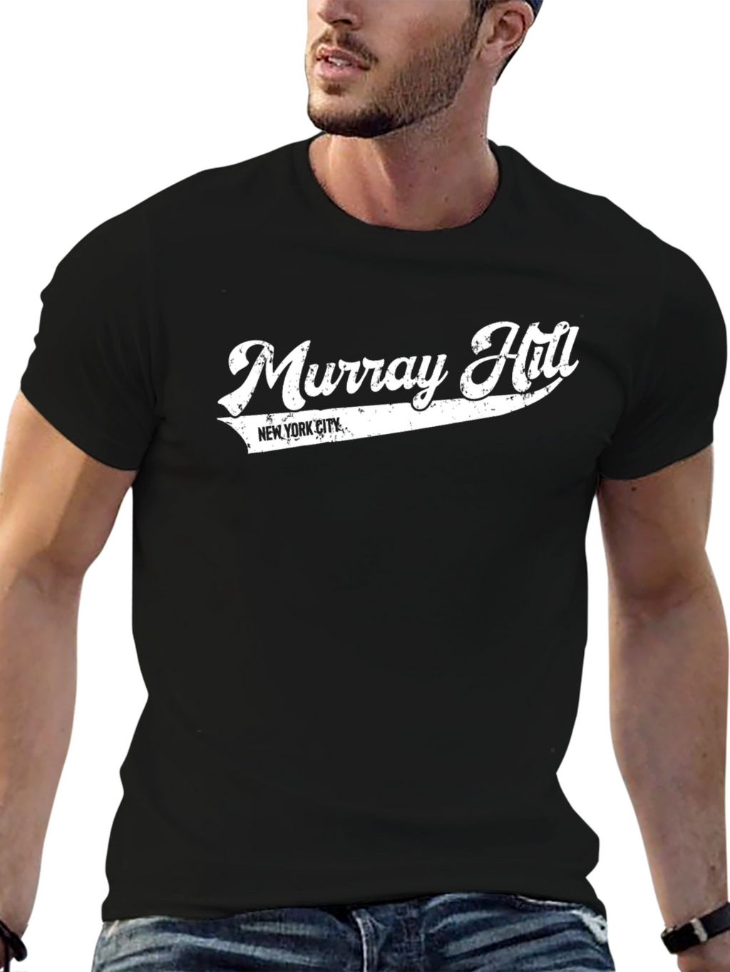Murray Hill New York City Black Graphic T-Shirt