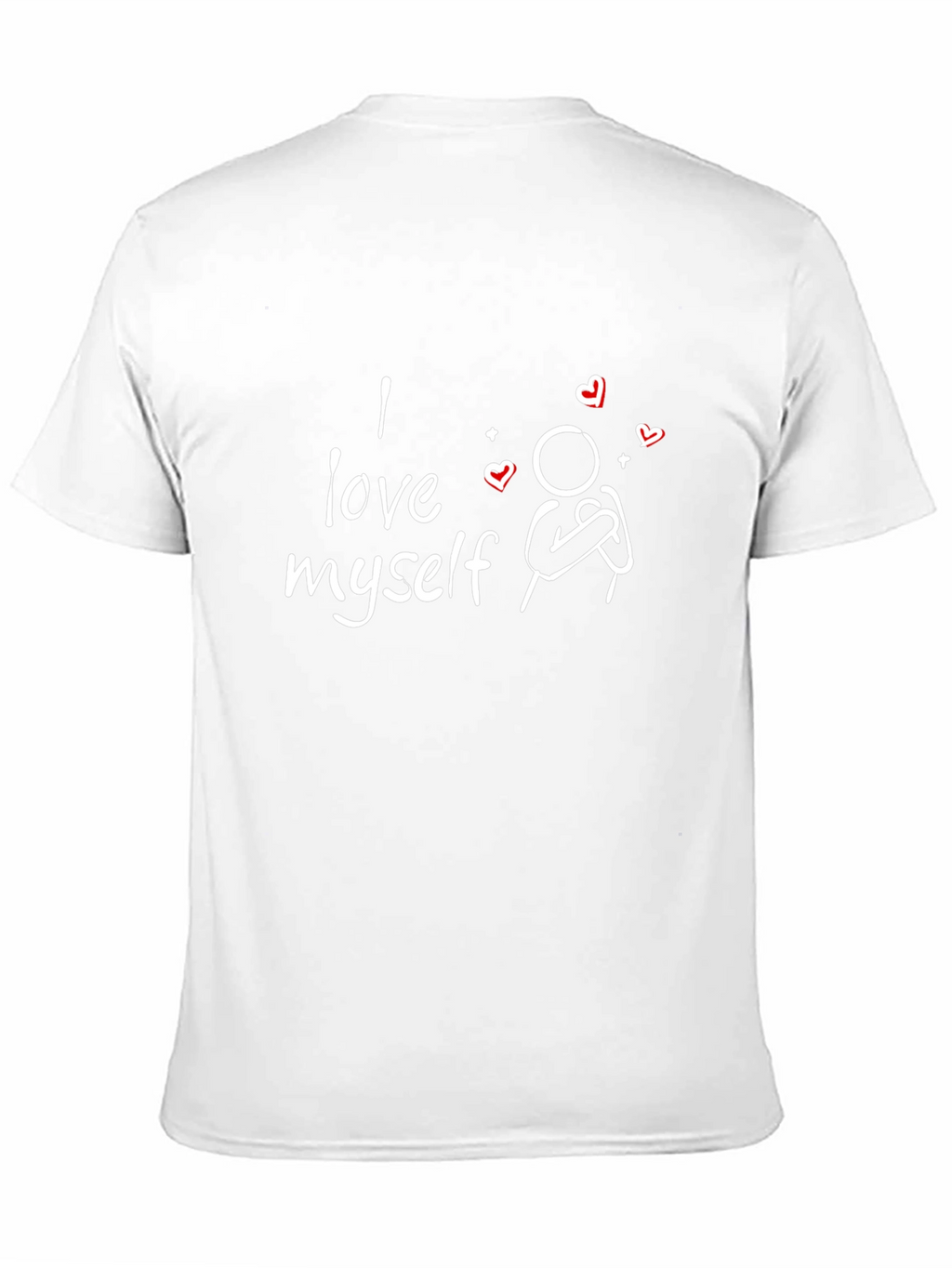 I Love Myself Graphic Tee - Black Casual T-Shirt