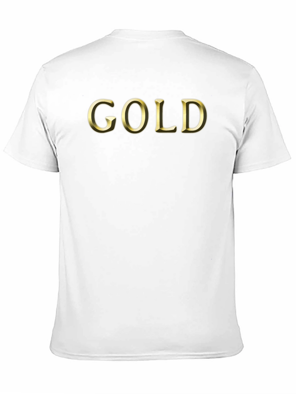 Gold Lettering Black T-Shirt