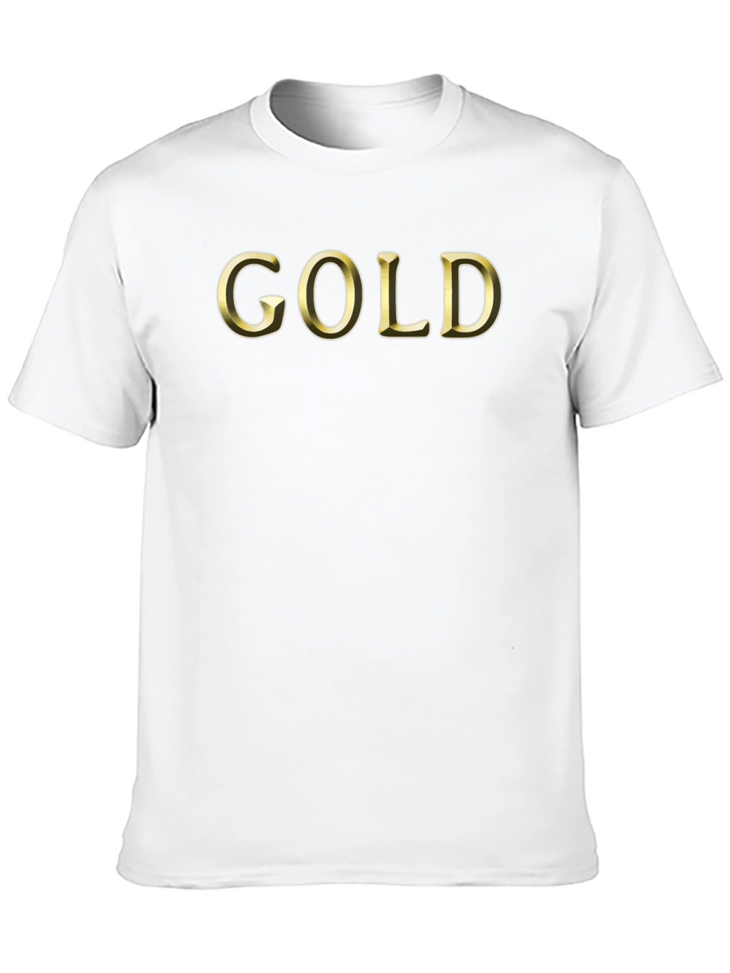 Gold Lettering Black T-Shirt