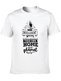 Eco-Conscious Black Graphic T-Shirt