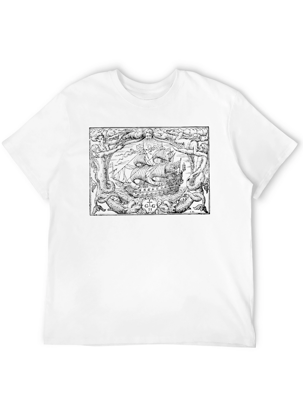Kraken Graphic Tee - Nautical Adventure Shirt