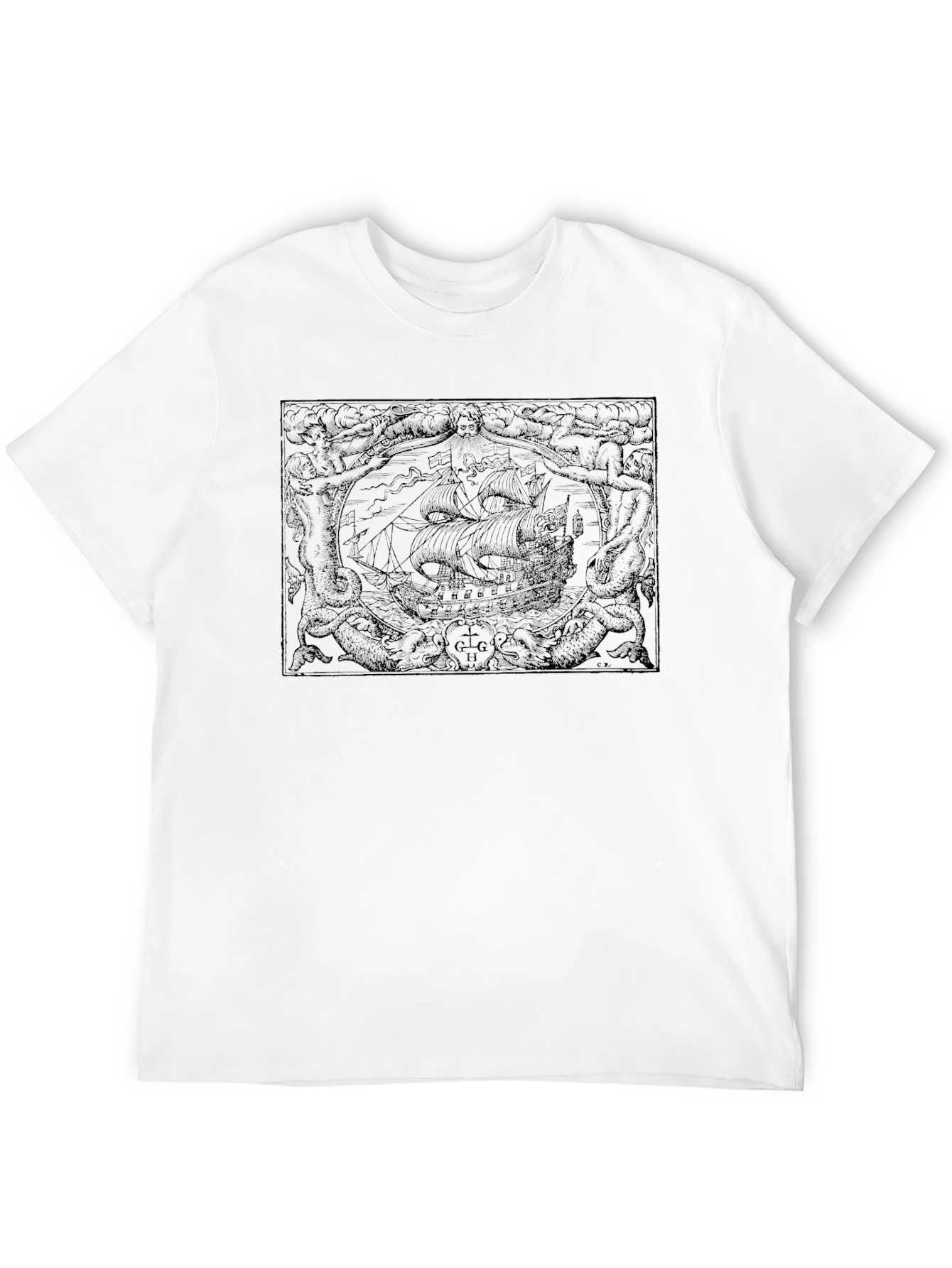 Kraken Graphic Tee - Nautical Adventure Shirt