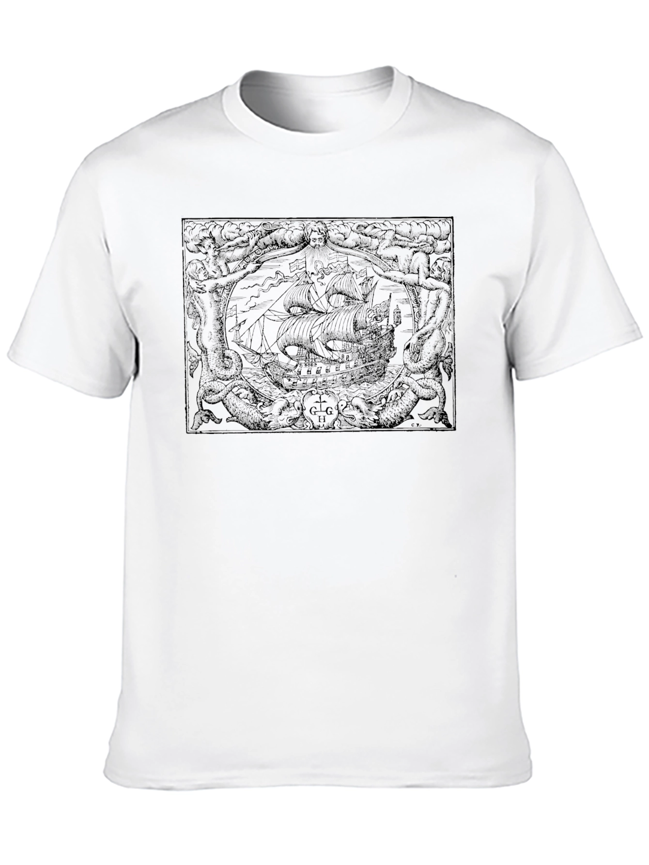 Kraken Graphic Tee - Nautical Adventure Shirt