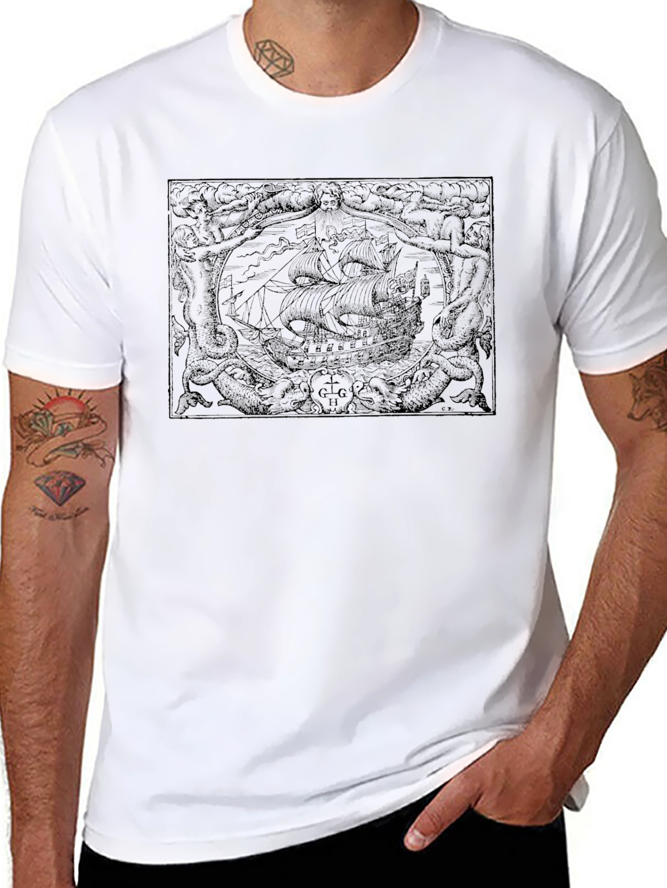 Kraken Graphic Tee - Nautical Adventure Shirt