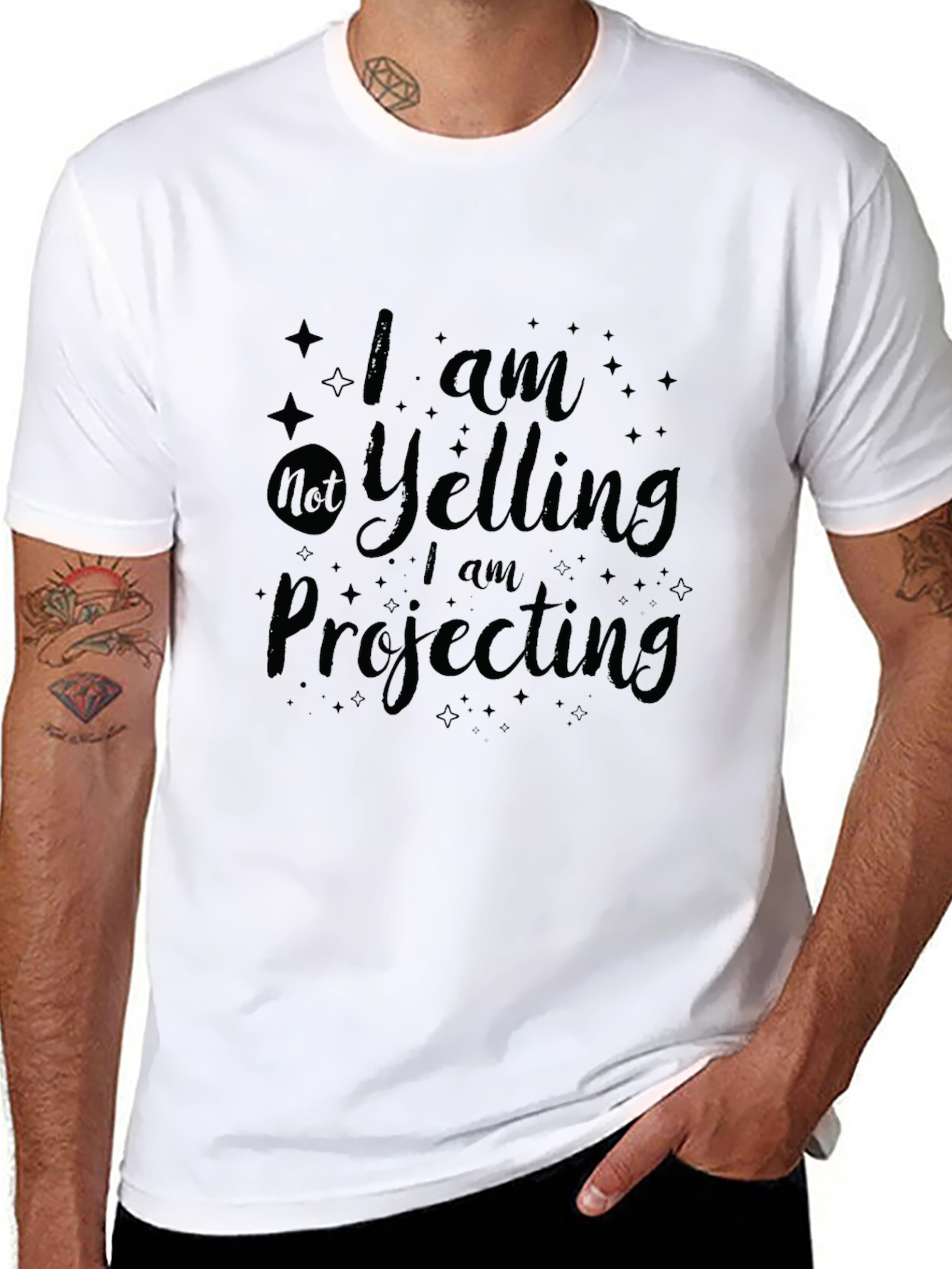 Humorous Graphic Tee - I am Projecting