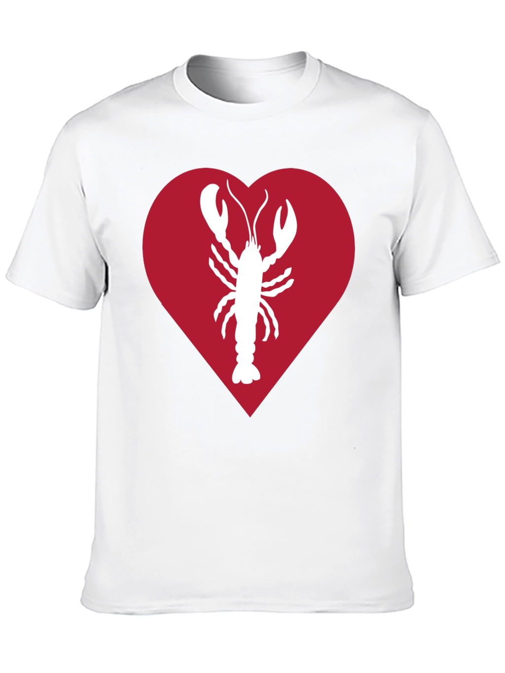 Lobster Heart Graphic Tee - Black Unisex Shirt